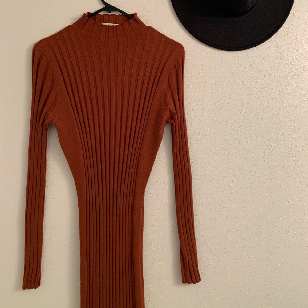 Burnt orange dress
